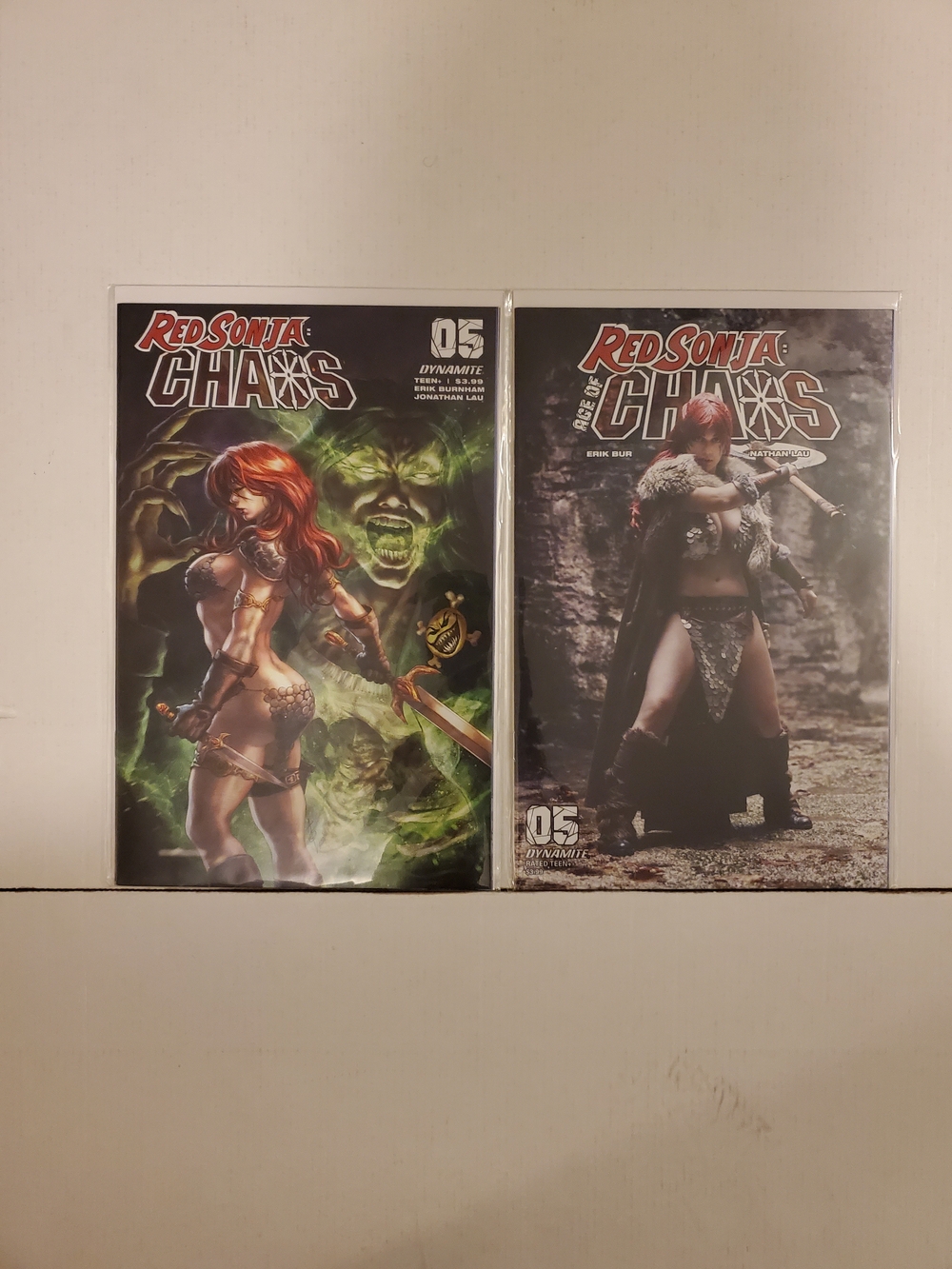Red Sonja Age of Chaos #5 Cosplay Variant  And B Cover - Dynamite - 2020 -  NM